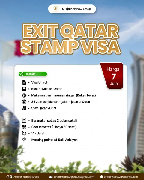 EXIT QATAR – STAMP VISA (Saudi → Qatar → Saudi)