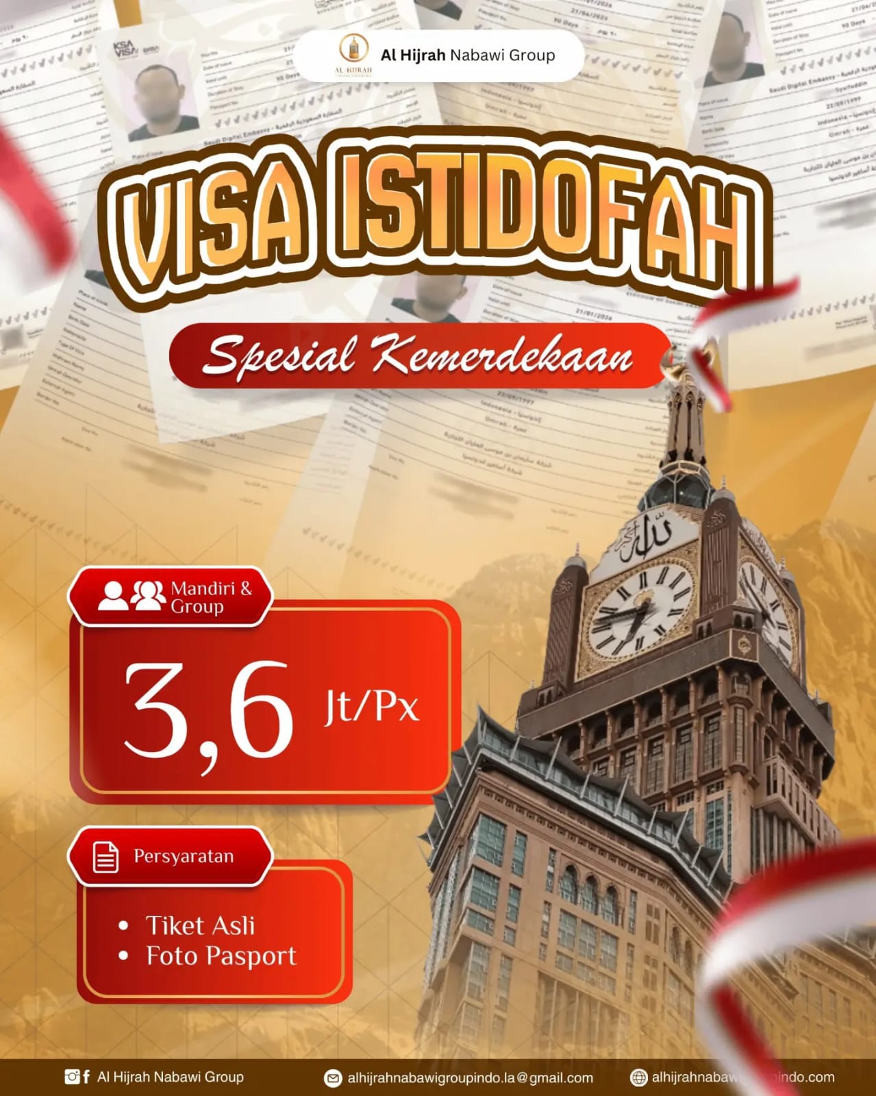 VISA ISTIDOFAH — SPECIAL KEMERDEKAAN
